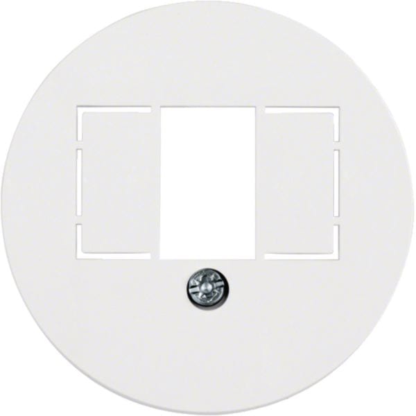 HAGER BOCCHIOTTI - Pezzo centrale con finestra TAE Serie 1930/Glas bianco polare lucido