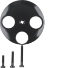 HAGER BOCCHIOTTI - Pezzo centrale per presa TV tripla Serie 1930/Glas/R.classic nero lucido