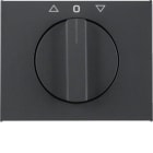 HAGER BOCCHIOTTI - Pezzo c.le con manopola x Commut. a manopola x veneziane, Arsys K.1 antracite
