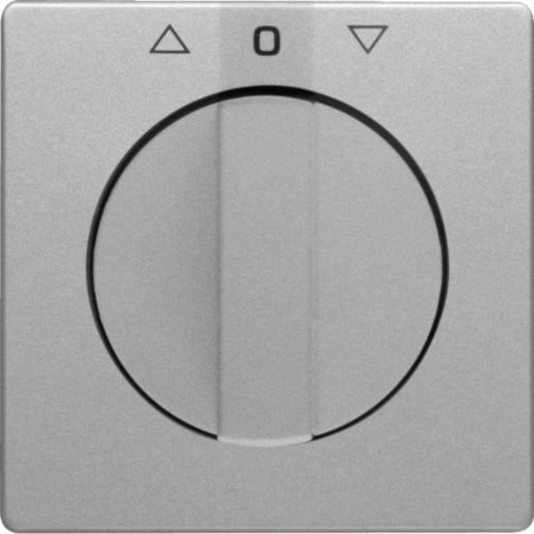 HAGER BOCCHIOTTI - Pezzo c.le con manopola x commutatore a manopola x veneziane, Q.1/Q.3 alluminio