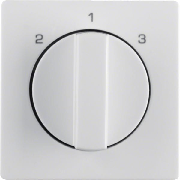 HAGER BOCCHIOTTI - Pezzo c.le con manopola x Commut. a 3 vie, senza posizione 0, Q.x Bianco pol.