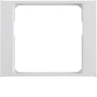 HAGER BOCCHIOTTI - Anello adattatore per pezzo centrale 50 x 50 mm Berker K.1 bianco polare lucido