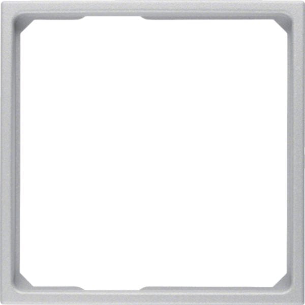 HAGER BOCCHIOTTI - Anello adattatore x pezzo centrale 50 x 50 mm Berker B.7 alu opaco, verniciato