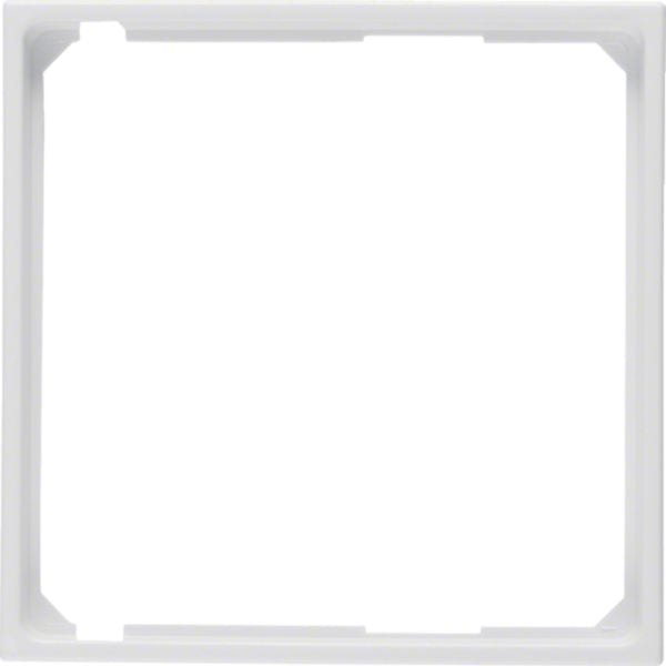 HAGER BOCCHIOTTI - Anello intermedio per mascherina centrale Berker S.1/B.3/B.7 bianco polare opaco