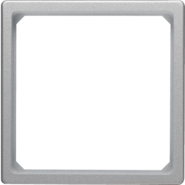HAGER BOCCHIOTTI - Anello adattatore per pezzo centrale 50 x 50 mm Q.1/Q.3 alu velluto, verniciato