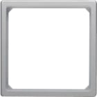 HAGER BOCCHIOTTI - Anello adattatore per pezzo centrale 50 x 50 mm Q.1/Q.3 alu velluto, verniciato