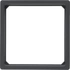 HAGER BOCCHIOTTI - Anello adattatore x pezzo c.le 50 x 50 mm Serie Q.1/Q.3 antrac.velluto, vern.