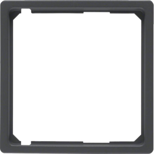 HAGER BOCCHIOTTI - Anello intermedio per mascherina centrale Q.1/Q.3 antracite velluto, verniciato