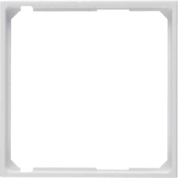 HAGER BOCCHIOTTI - Anello intermedio x mascherina centrale Berker S.1/B.3/B.7 bianco polare lucido
