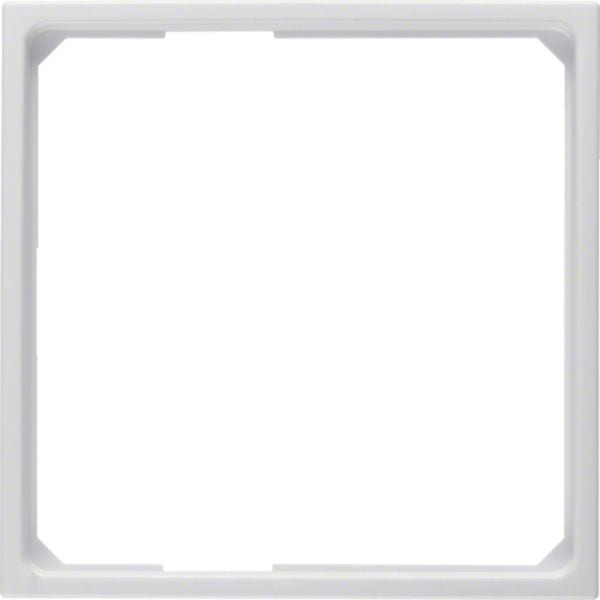 HAGER BOCCHIOTTI - Anello adattatore per pezzo centrale 50 x 50 mm S.1/B.3/B.7 bianco polare lucido