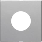 HAGER BOCCHIOTTI - Pezzo centrale per pulsante/spia luminosa E10 Q.1/Q.3 alu velluto, verniciato