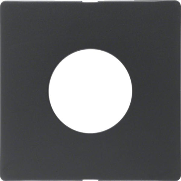 HAGER BOCCHIOTTI - Pezzo c.le x puls./spia luminosa E10 Serie Q.1/Q.3 antrac.velluto, verniciato