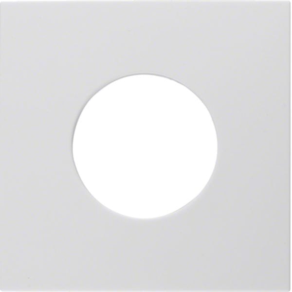 HAGER BOCCHIOTTI - Pezzo centrale per pulsante/spia luminosa E10 S.1/B.3/B.7 bianco polare lucido