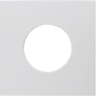 HAGER BOCCHIOTTI - Pezzo centrale per pulsante/spia luminosa E10 S.1/B.3/B.7 bianco polare lucido