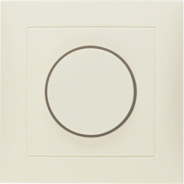 HAGER BOCCHIOTTI - Placca x dimmer a manopola/potenziometro a rotazione Serie S.1 bianco luc.