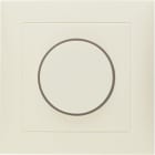 HAGER BOCCHIOTTI - Placca x dimmer a manopola/potenziometro a rotazione Serie S.1 bianco luc.