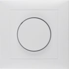HAGER BOCCHIOTTI - Placca x dimmer a manopola/potenziometro a rotazione Serie S.1 bianc pol. opac