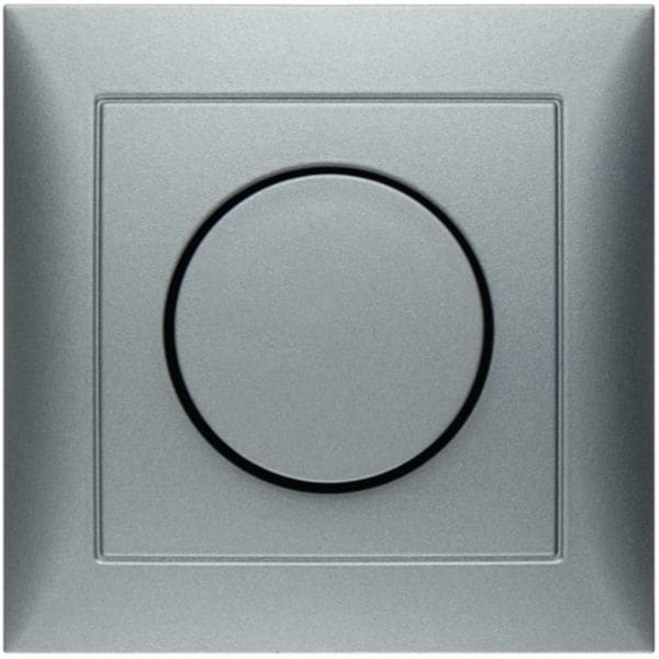 HAGER BOCCHIOTTI - Placca x dimmer a manopola/potenziometro a rotazione Serie S.1 alu opac, vern.