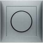 HAGER BOCCHIOTTI - Placca x dimmer a manopola/potenziometro a rotazione Serie S.1 alu opac, vern.