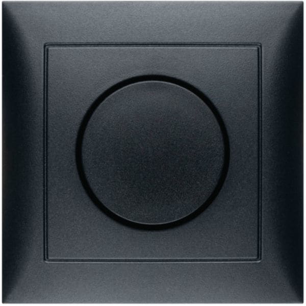 HAGER BOCCHIOTTI - Placca x dimmer a manopola/potenziometro a rotazione Serie S.1 antrac.opaco