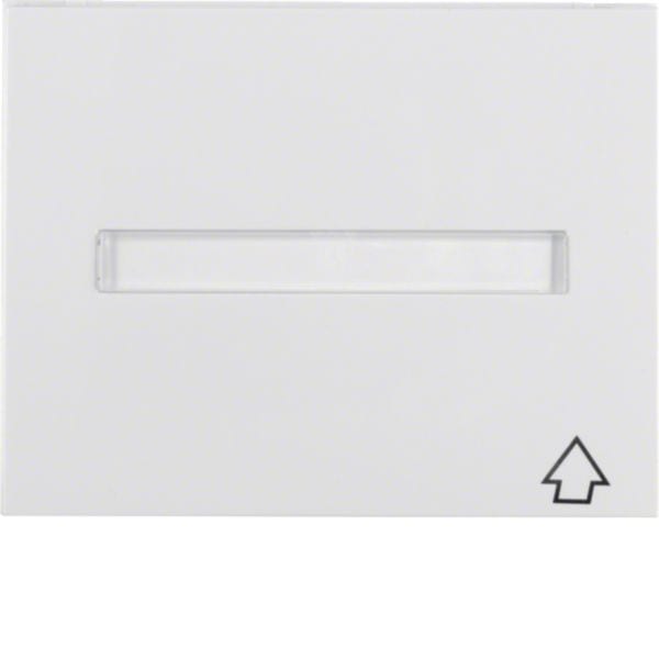 HAGER BOCCHIOTTI - Anello intermedio + coperch x masch./pezzo c.le 50 x 50 mm K.1 bianco pol. Luc.