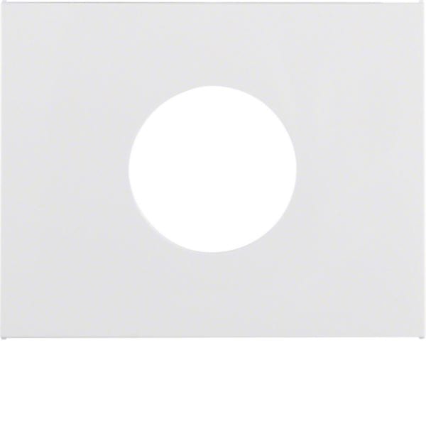 HAGER BOCCHIOTTI - Pezzo centrale per pulsante/spia luminosa E10 Berker K.1 bianco polare lucido