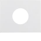 HAGER BOCCHIOTTI - Pezzo centrale per pulsante/spia luminosa E10 Berker K.1 bianco polare lucido