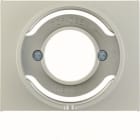 HAGER BOCCHIOTTI - Pezzo centrale per spia luminosa E14 Berker K.5 acciaio inox opaco, verniciato