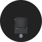 HAGER BOCCHIOTTI - Pezzo c.le con otturatore di protezione antipolvere Berker R.1/R.3 nero lucido