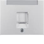 HAGER BOCCHIOTTI - Pezzo c.le con otturatore antipolvere Serie K.5 alu opaco, vern.