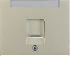 HAGER BOCCHIOTTI - Pezzo c.le con otturatore antipolvere Serie K.5 acciaio inox opaco, vern.