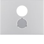 HAGER BOCCHIOTTI - Pezzo centrale per presa per altoparlanti Berker K.5 alu, alluminio anodizzato