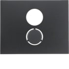 HAGER BOCCHIOTTI - Pezzo centrale x presa x altoparlanti Berker K.1 antracite opaco, verniciato