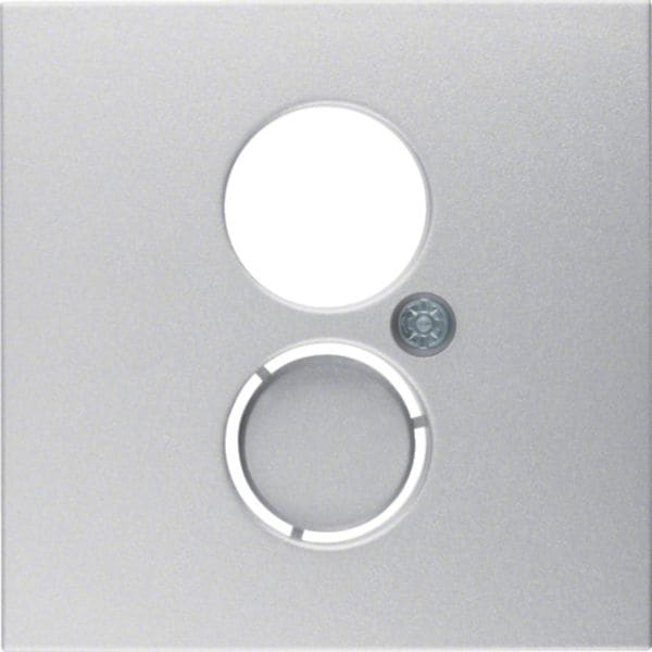 HAGER BOCCHIOTTI - Pezzo centrale per presa per altoparlanti Berker B.7 alu opaco, verniciato