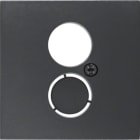 HAGER BOCCHIOTTI - Pezzo centrale per presa per altoparlanti Berker B.3/B.7 antracite opaco