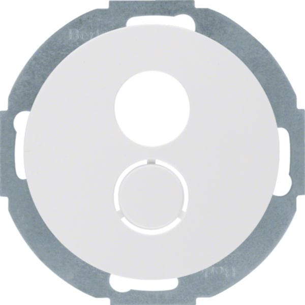 HAGER BOCCHIOTTI - Inserto con pezzo centrale x miniconnettore Serie R.classic bianco polare lucido