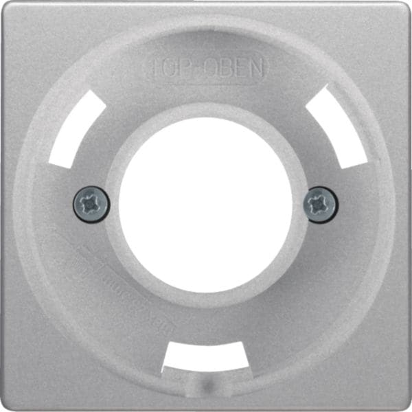 HAGER BOCCHIOTTI - Pezzo centrale per spia luminosa E14 Berker Q.1/Q.3 alu velluto, verniciato