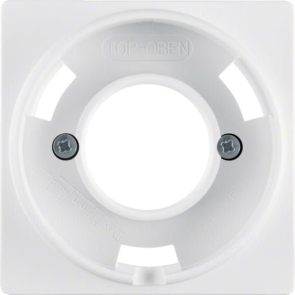 HAGER BOCCHIOTTI - Pezzo centrale per spia luminosa E14 Berker Q.1/Q.3 bianco polare velluto