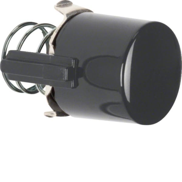 HAGER BOCCHIOTTI - Pulsante x base pulsante/spia luminosa E10 Serie 1930/Glas/R.classic nero lucido