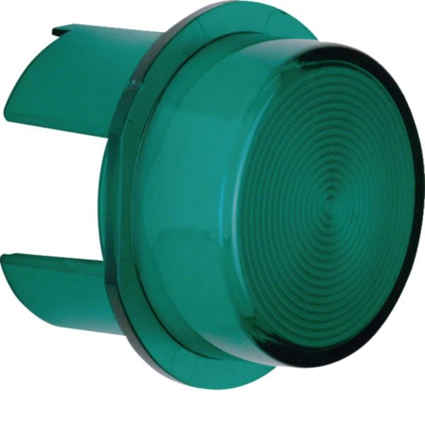 HAGER BOCCHIOTTI - Calotta per pulsante/spia luminosa E10 verde, trasparente