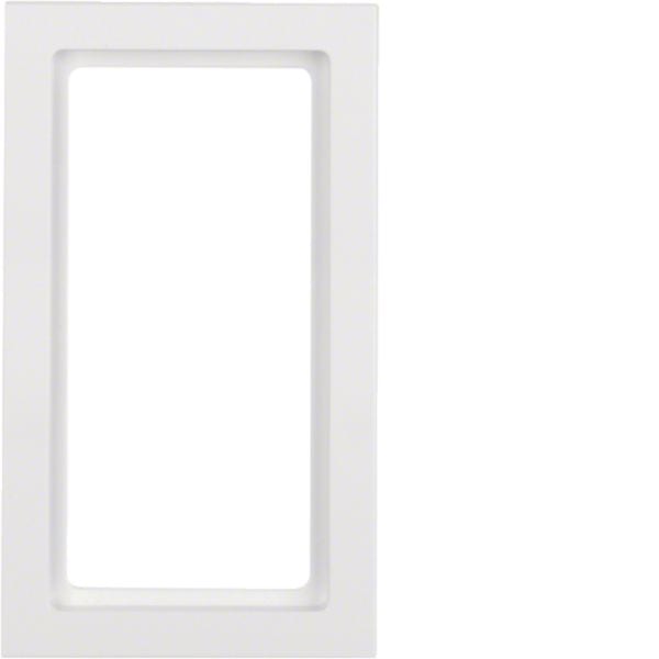 HAGER BOCCHIOTTI - Cornice con finestra grande Berker Q.3 bianco polare velluto