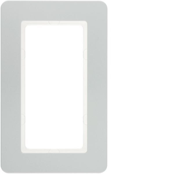 HAGER BOCCHIOTTI - Cornice con finestra grande Berker Q.7 alluminio velluto, verniciato