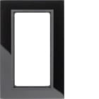 HAGER BOCCHIOTTI - Cornice in vetro con finestra grande Berker B.7 vetro nero/antracite opaco