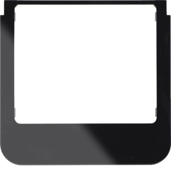 HAGER BOCCHIOTTI - Cornice design rotonda accessorio nero lucido