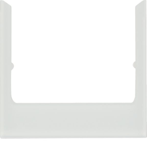 HAGER BOCCHIOTTI - Cornice design angolare accessorio vetro bianco polare