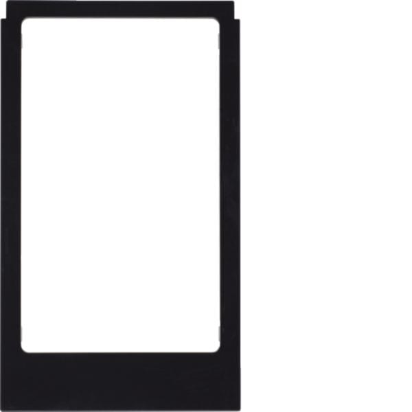 HAGER BOCCHIOTTI - Cornice design angolare, versione grande accessorio nero lucido