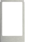 HAGER BOCCHIOTTI - Cornice design angolare, versione grande accessorio acciaio inox, metallo spazz.