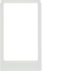 HAGER BOCCHIOTTI - Cornice design angolare, versione grande accessorio vetro bianco polare
