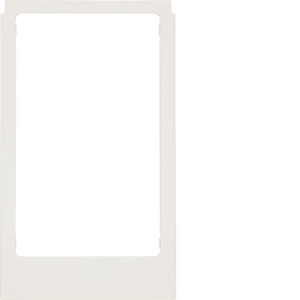 HAGER BOCCHIOTTI - Cornice design angolare, versione grande accessorio bianco polare opaco