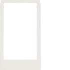 HAGER BOCCHIOTTI - Cornice design angolare, versione grande accessorio bianco polare opaco